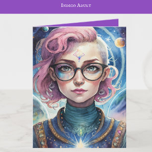 Indigo Child Art Indigo Vuxen Art Tomt Kort