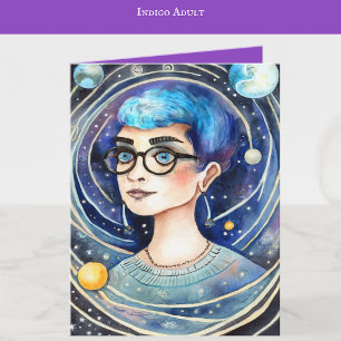 Indigo Child Art Indigo Vuxen Art Tomt Kort