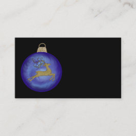 INDIGO CHRISTMAS BUBBLE VISITKORT