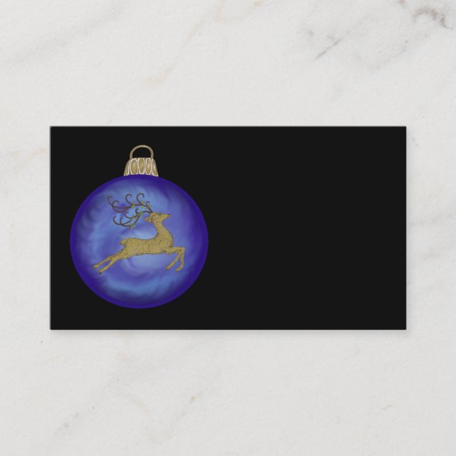 INDIGO CHRISTMAS BUBBLE VISITKORT (Framsida)