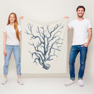 Indigo Coral Fleecefilt