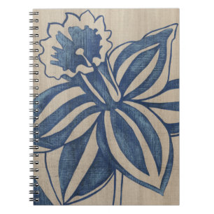 Indigo Daffodil Anteckningsbok Med Spiral