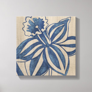 Indigo Daffodil Canvastryck