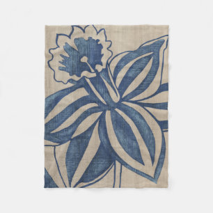 Indigo Daffodil Fleecefilt