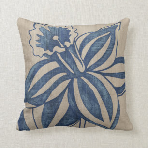Indigo Daffodil Kudde