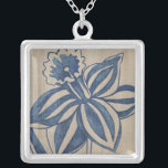 Indigo Daffodil Silverpläterat Halsband<br><div class="desc">Blommigt</div>