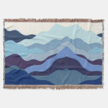 Indigo Denim Sky Mountain Ridgefilt