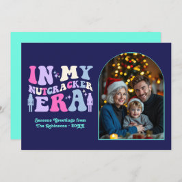 Indigo Disco In My Nutcracker Era Christmas Photo Julkort