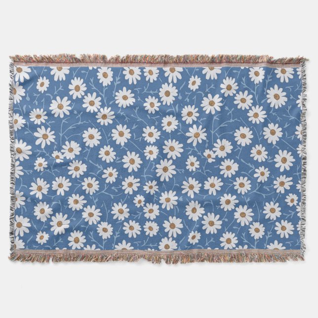 Indigo Dream Daisies Filt (Framsidan)