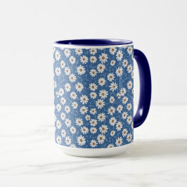 Indigo Dream Daisies Mugg