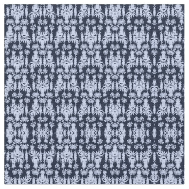 Indigo Echoes Fabric Tyg (Närbild)