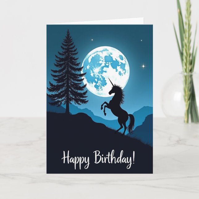 Indigo Equine Födelsedagskort Kort (Framsida)