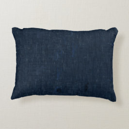 Indigo Fältklädes Kastkudde Japansk Inspiration Prydnadskudde