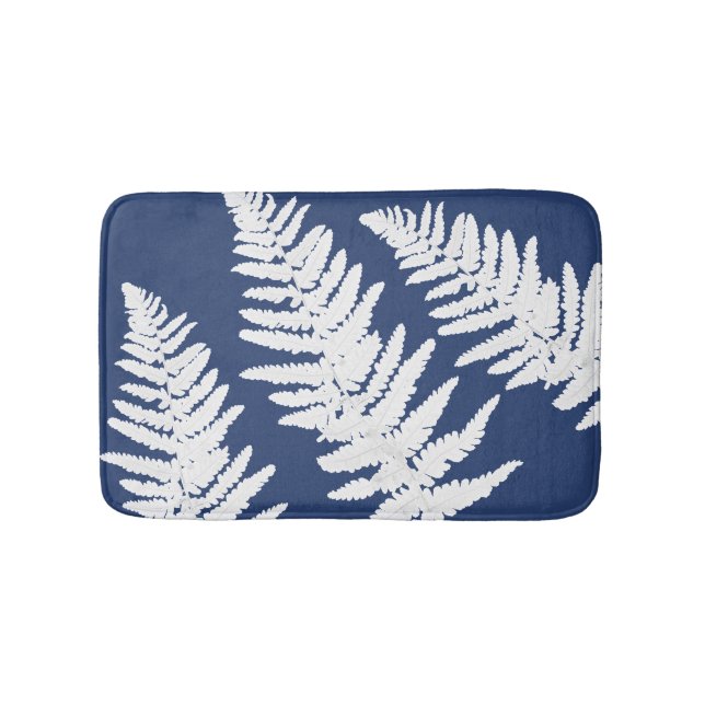Indigo Fern Botanical Bath Mat Badrumsmatta (Framsidan)