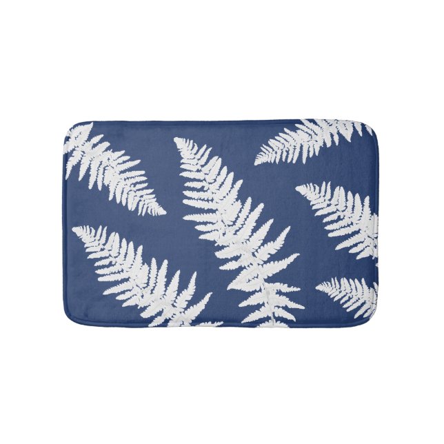 Indigo Fern Botanical Bath Mat Badrumsmatta (Framsidan)