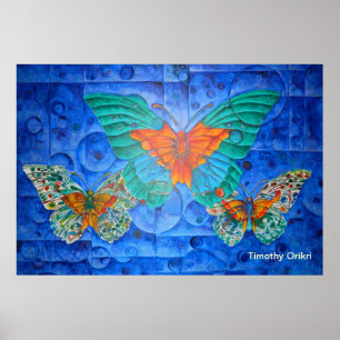 Indigo-flygning Poster