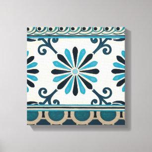 Indigo Frieze II Canvastryck