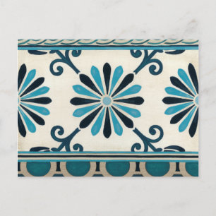 Indigo Frieze II, ej emballerad Vykort