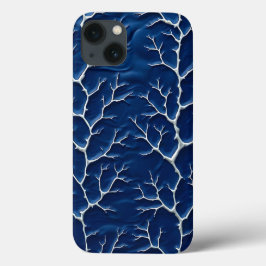 Indigo-gren-struktur iPhone-fodral Design