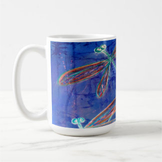 Indigo Haze Trollslända Fladdra Kaffemugg