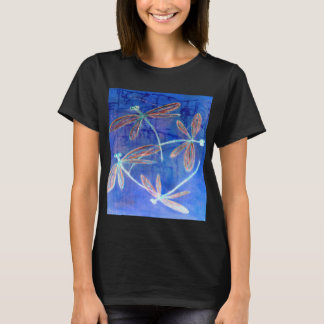 Indigo Haze Trollslända Fladdra T Shirt