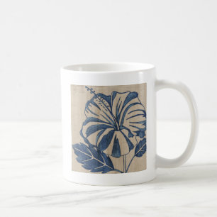 Indigo Hibiscus Kaffemugg