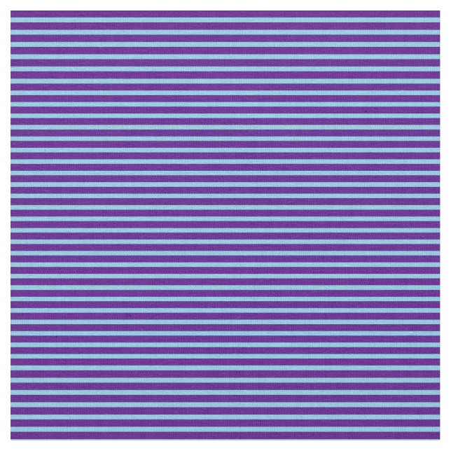 Indigo & Himlar Blue Färgad Mönster Tyg (Närbild)