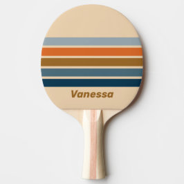 Indigo Horisont Tvärs över Randning med Namn Pingisracket