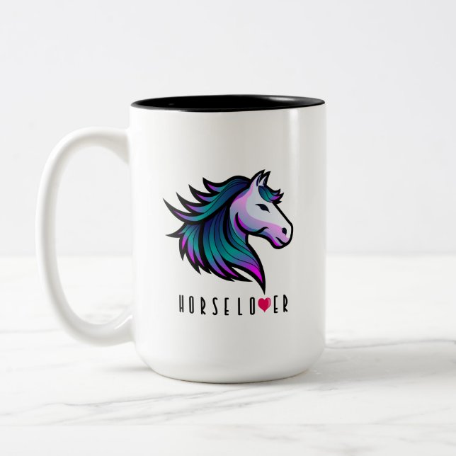 Indigo Horse Lover Mugg Design (Vänster)