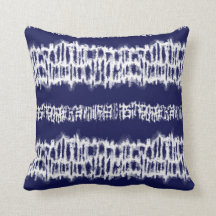 Indigo Japanska Shibori Tie Dye Rand Skriv ut