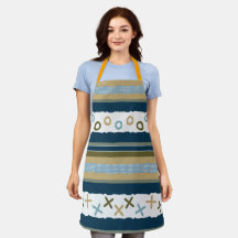 Indigo Kisses & Hugs Anpassade Apron