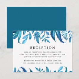 Indigo Leaves | Bröllopsmottagning Inbjudningar