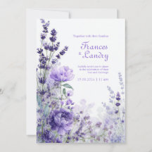 Indigo Lila Akvarell Ros Lavendel Blomning