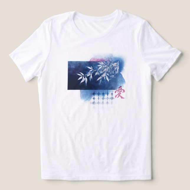 Indigo Love  T Shirt (Design Framsida)