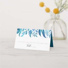 Indigo Lövs | Personlig Bröllop-platskort Placeringskort