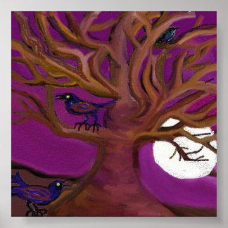 Indigo Måne Friends Poster