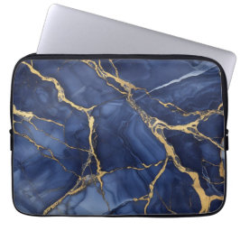 Indigo Marble Laptop Fodral