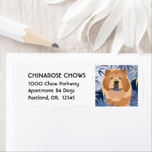 INDIGO mjuk chow Return-adressetikett Anpassa Returadress Etikett