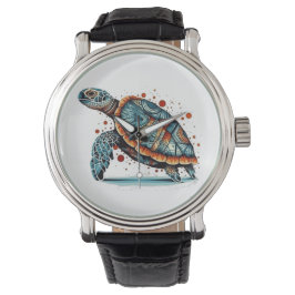 Indigo Mosaic Sea Turtle Armbandsur