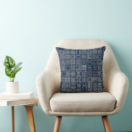 Indigo Mudcloth | Konsthantverkstextil Kudde