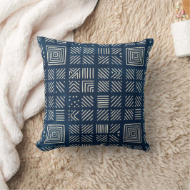 Indigo Mudcloth | Mosaik Minimalist Kudde