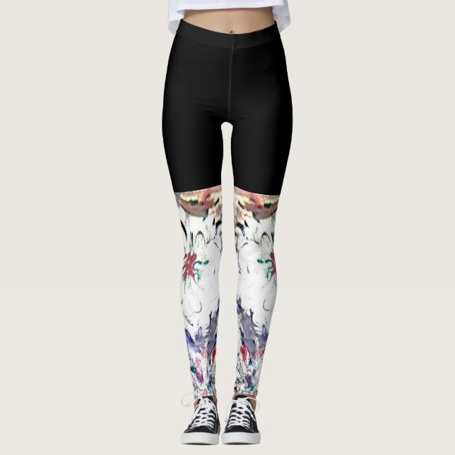 Indigo och Black Leggings (Framsida)