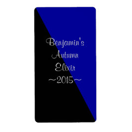 Indigo- och Black Speciell Home Vin-etikett Fraktsedel