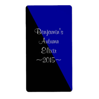 Indigo- och Black Speciell Home Vin-etikett Fraktsedel