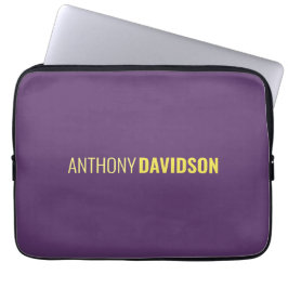 Indigo och Gult av minimal Professionell för Elega Laptop Fodral