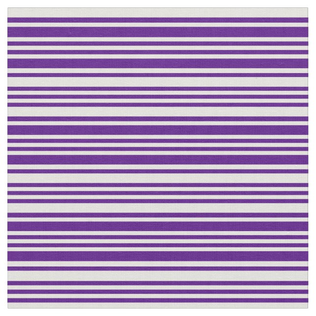 Indigo och Light Gult Mönster i Rand Tyg (Närbild)