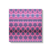 Indigo Pink II Sträckt Canvastryck