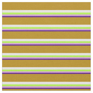 Indigo, plommon, Ljust grönt, vit och Mörk Goldenr Tyg