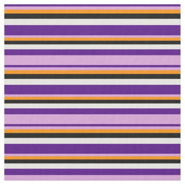 Indigo, Plum, Orange för Mörk, Färgad för svartvit Tyg (Närbild)
