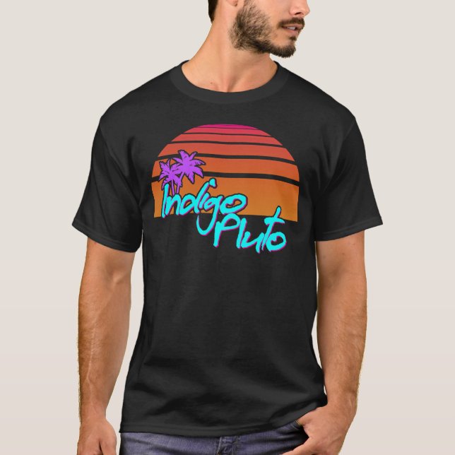 Indigo Pluto - Miami Sunset T Shirt (Framsida)